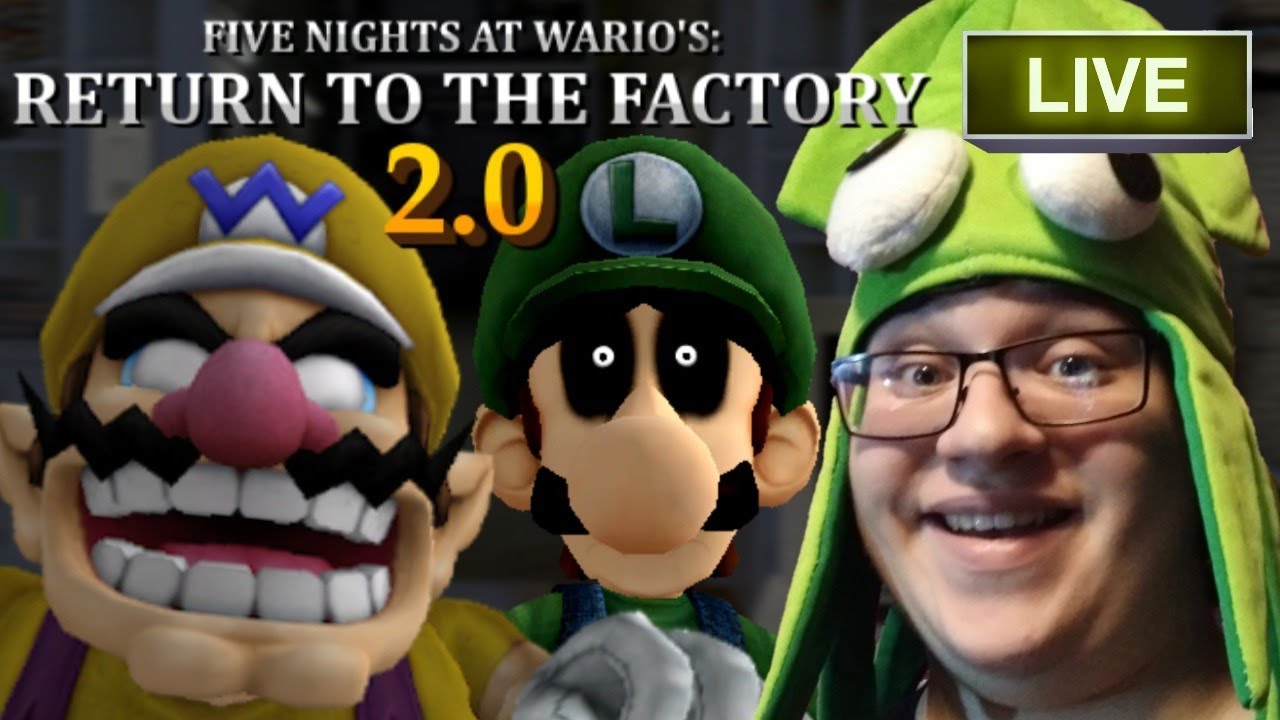 RETURNING TO THE FACTORY... AGAIN! | Five Nights at Wario's: Return to the Factory 2.0 | LIVE!