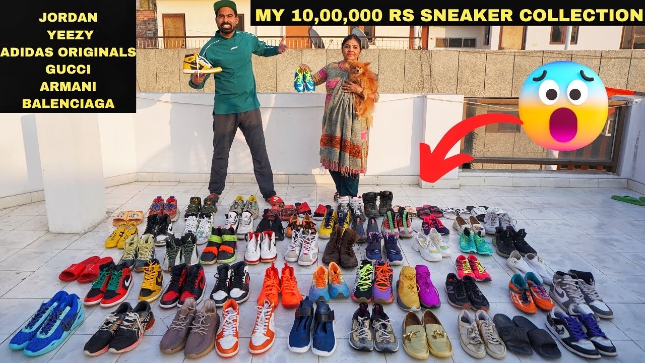 INDIAN YOUTUBER SNEAKER COLLECTION 2024😍 - 10 lakh Rs 😱