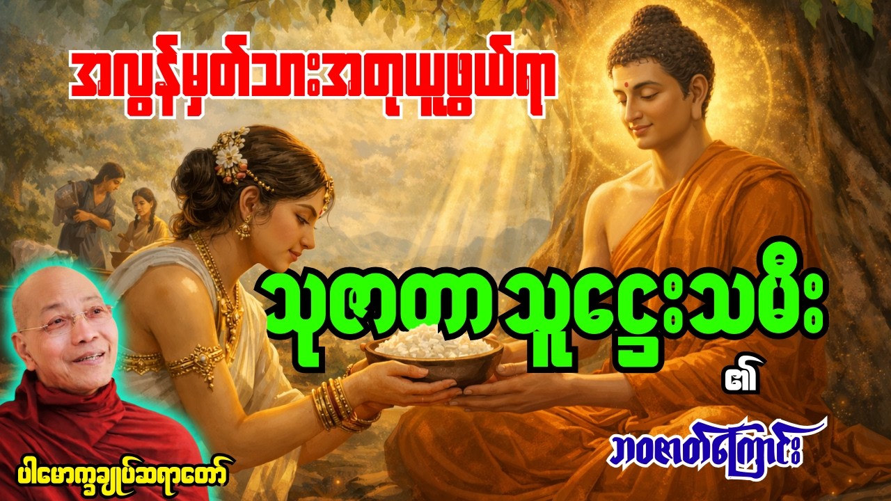 အလွန်မှတ်သားအတုယူဖွယ်ကောင်းသော သုဇာတာသူဌေးသမီးအကြောင်း [ ပါမောက္ခချုပ်ဆရာတော် ]
