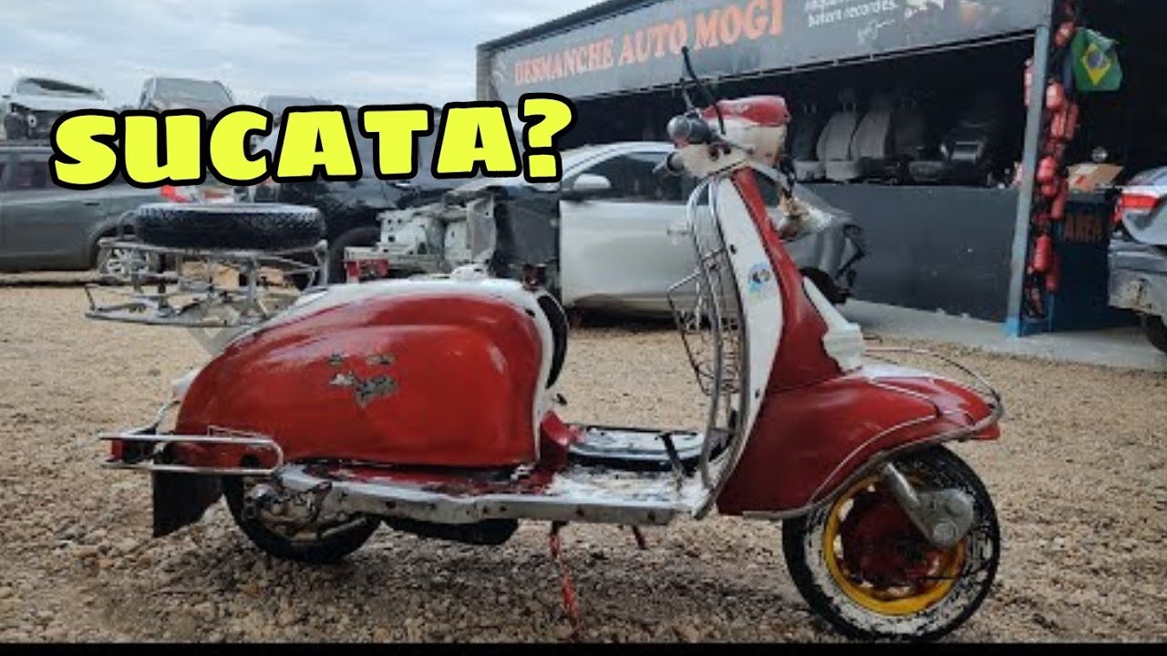 RESGATE DA LAMBRETTA LI 150 SÉRIE BRASIL 🛵 DE LEILÃO .LIXO AO LUXO.