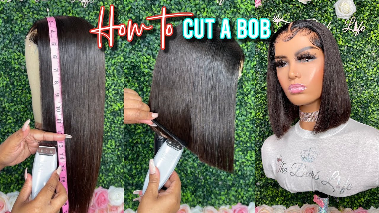 HOW TO CUT A BOB WIG | BLUNT CUT BOB TUTORIAL| BEGINNER FRIENDLY