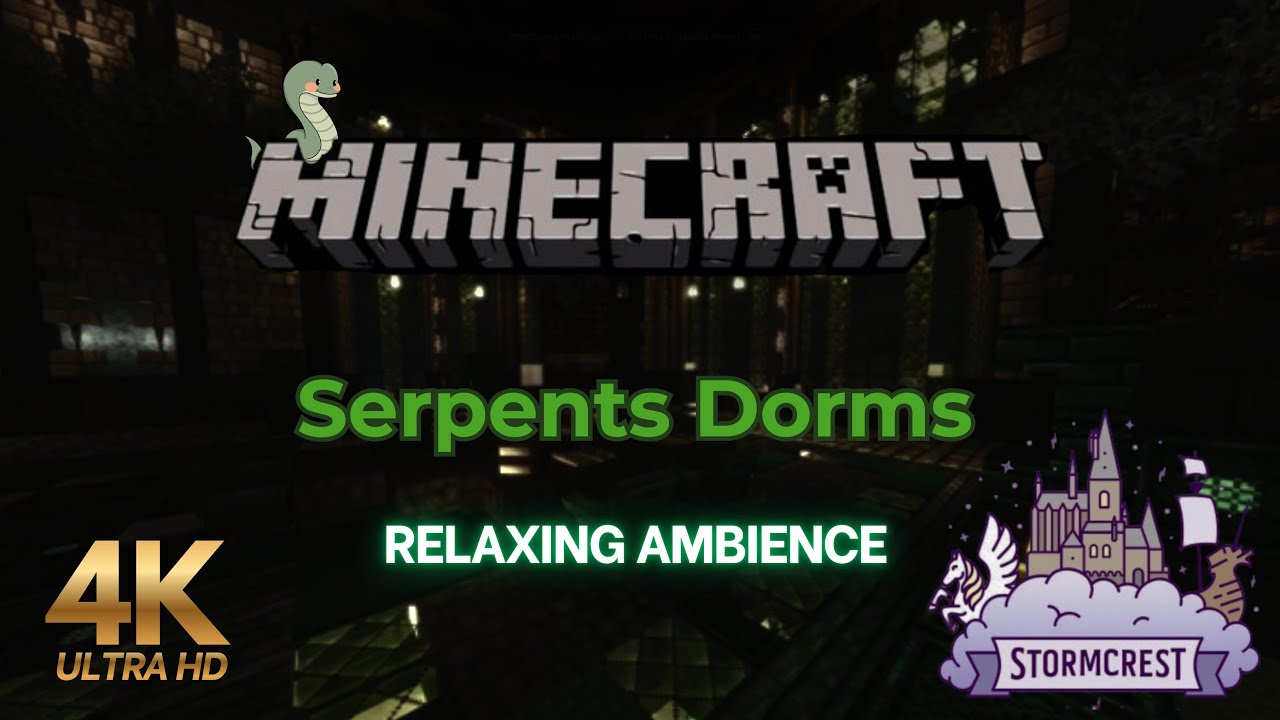 [4K] RELAXING AMBIENCE | School of Magic | Minecraft - Stormcrest