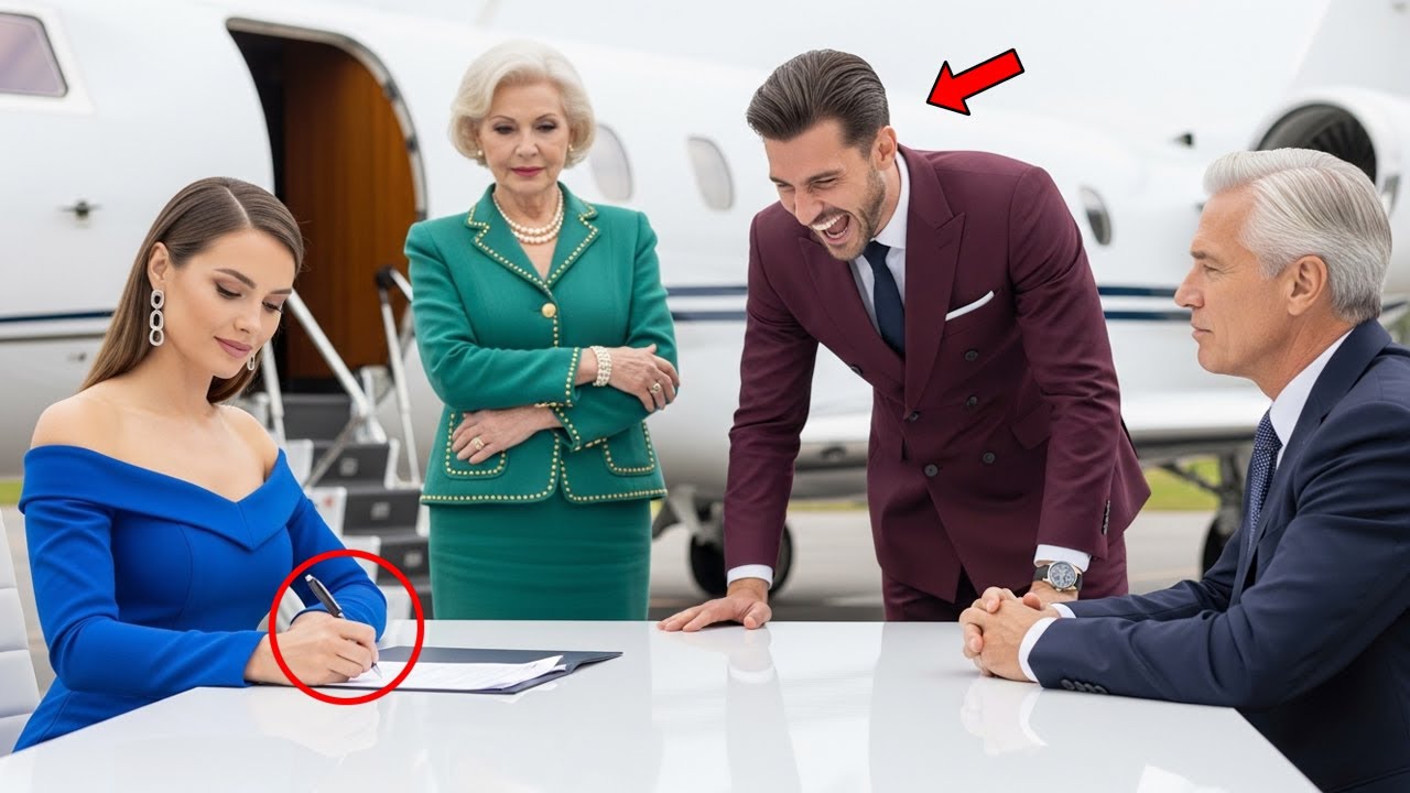 She Signed The Divorce Quietly — Then Shocked Everyone Arriving In The Billionaire’s Jet