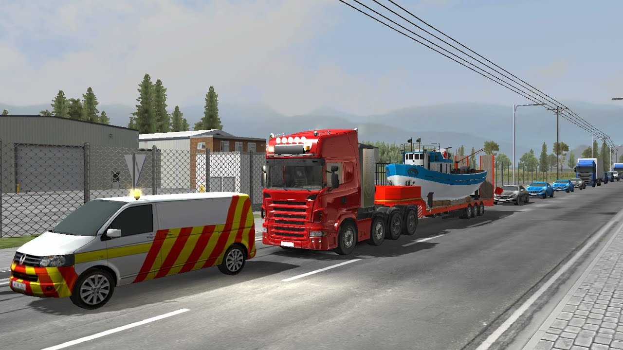 Heavy Haulage with Escort vehicle | Universal truck simulator | Dual carbon