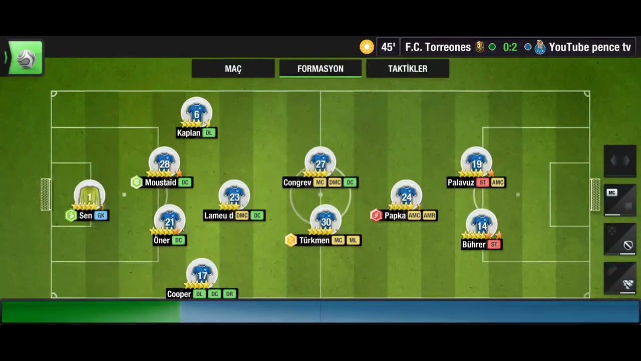 Top Eleven 2022  Meksika Turu Etkinliğinde Hile Gibi Diziliş Taktikler