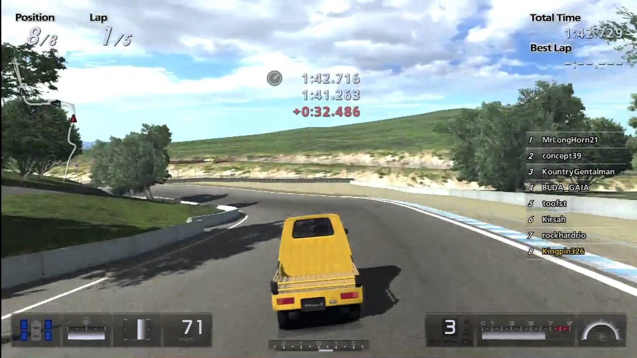 GT5 Trolling in Online Race [Daihatsu Midget vs Pagani Zonda R]