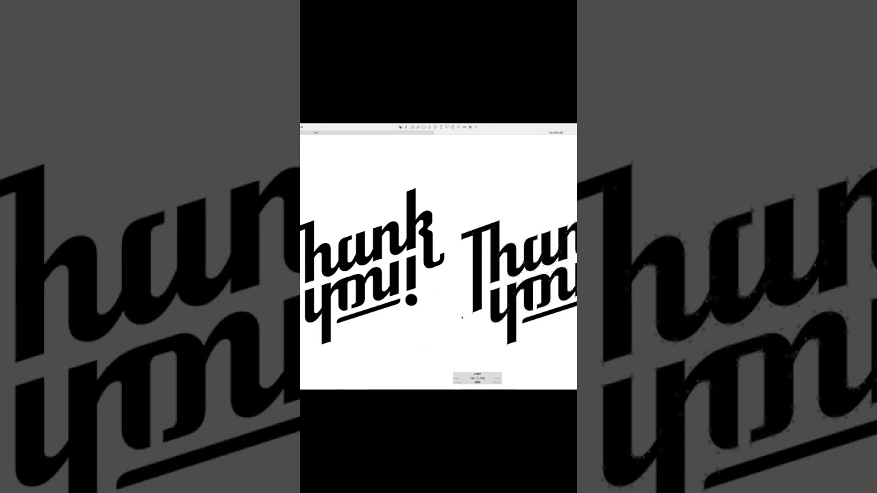 Timelapse: vectorizing hand lettering in GlyphsApp
