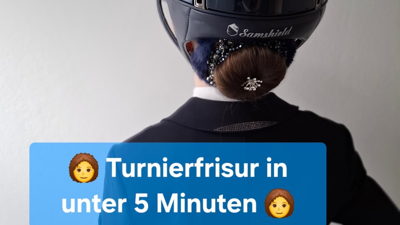 👩‍🦱 Turnierfrisur in unter 5 Minuten 👩‍🦱 #tutorial #hairstyle #hairtutorial #competition #Turnier
