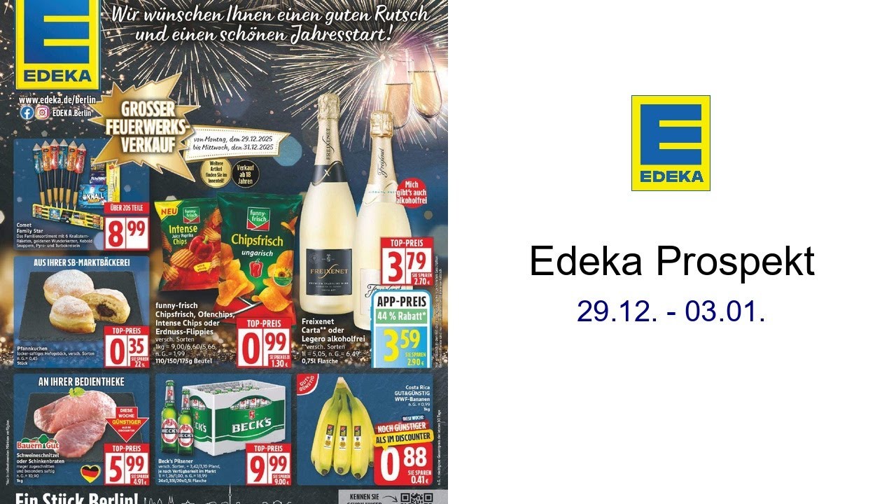 Edeka Prospekt   29.12. - 03.01.