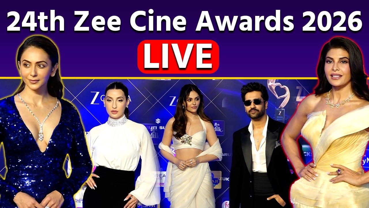 Zee Cine Awards 2026: Jacqueline, Akshay, Varun, Aneet & Other Celebs Red Carpet Look Video, LIVE