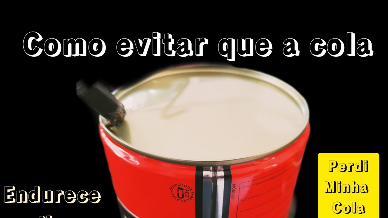 dicas do sapateiro,como evitar que a cola seca na lata!!!