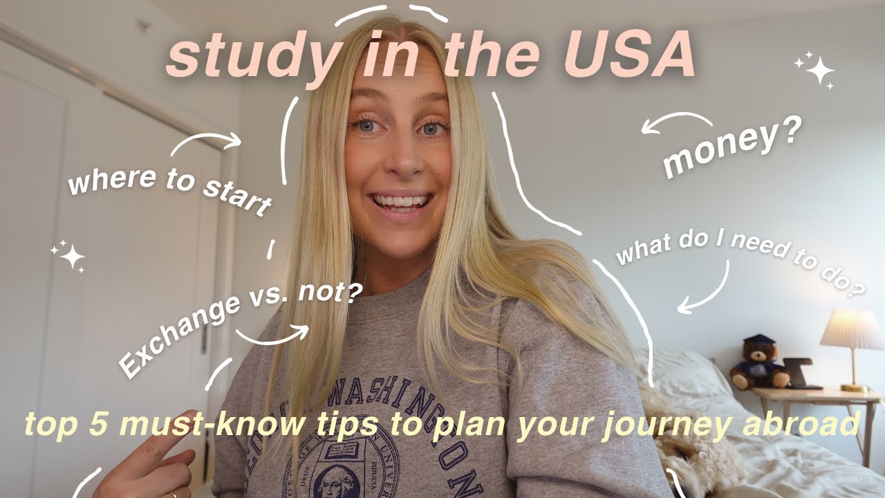 Study Abroad in USA: International Student Ultimate Guide! | Top 5 Essential Planning Tips 🎓✨