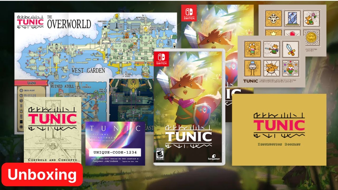 Tunic sur Switch, ça c'est de la version physique !!