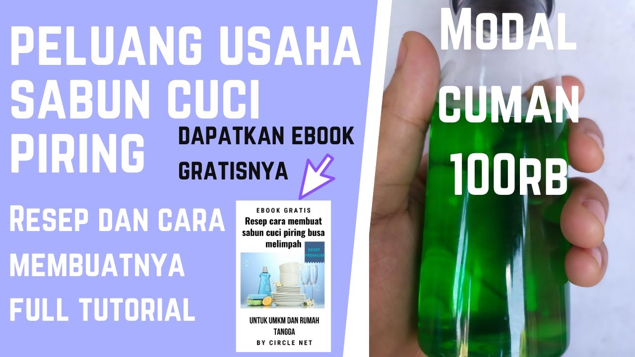 Cara Membuat Sabun Cuci Piring busa melimpah | resep sabun cuci piring | Ide usaha sabun cuci piring