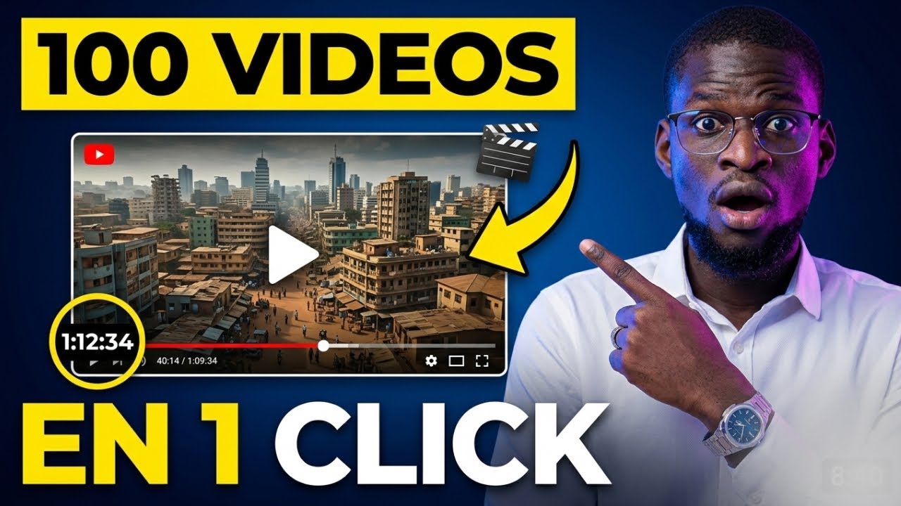 J'ai créé “100” Vidéos YouTube en 1 Clic (Automatisation Totale IA)