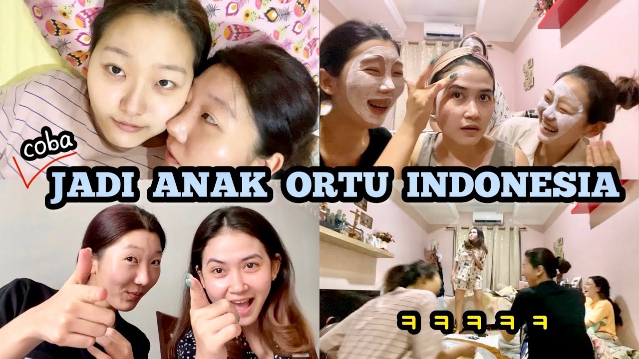 DIJAMU OLEH KELUARGA INDONESIA🇮🇩🥺 절친 집에서 놀기 브이로그