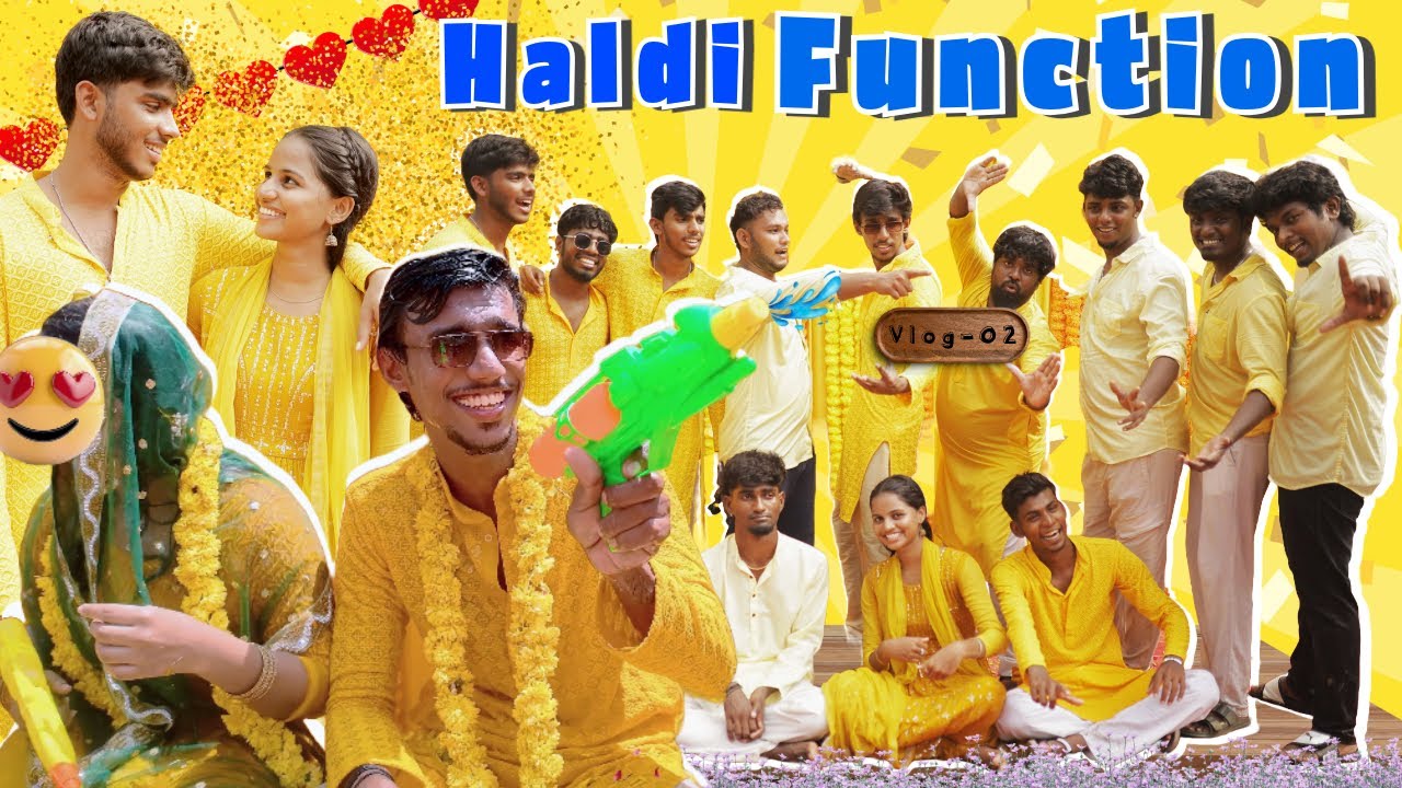 MARRIAGE VLOG-2 ❤️ HALDI VIDEO 😍 #marriage #vlog #funny