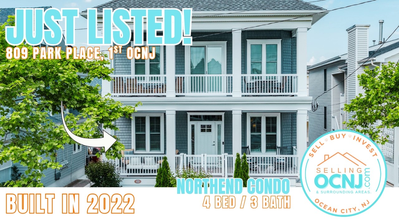 Just Listed: 809 Park Place, 1st Floor, Ocean City, NJ