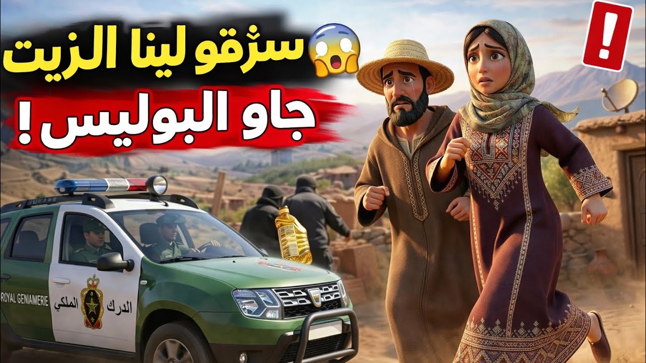 وقع لينا واحد الموقف ما يتصوّرش!فجأة اكتشفنا باللي الزيت تسرق وفنفس اللحظة وصلو عناصر الدرك الملكي🚔