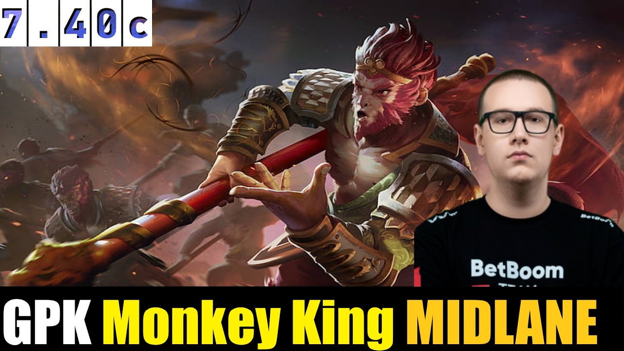 🤯 GPK [Monkey King] MID 7.40C - DOTA 2 HIGHEST MMR MATCH#dota2   #dota2gameplay  #gpk