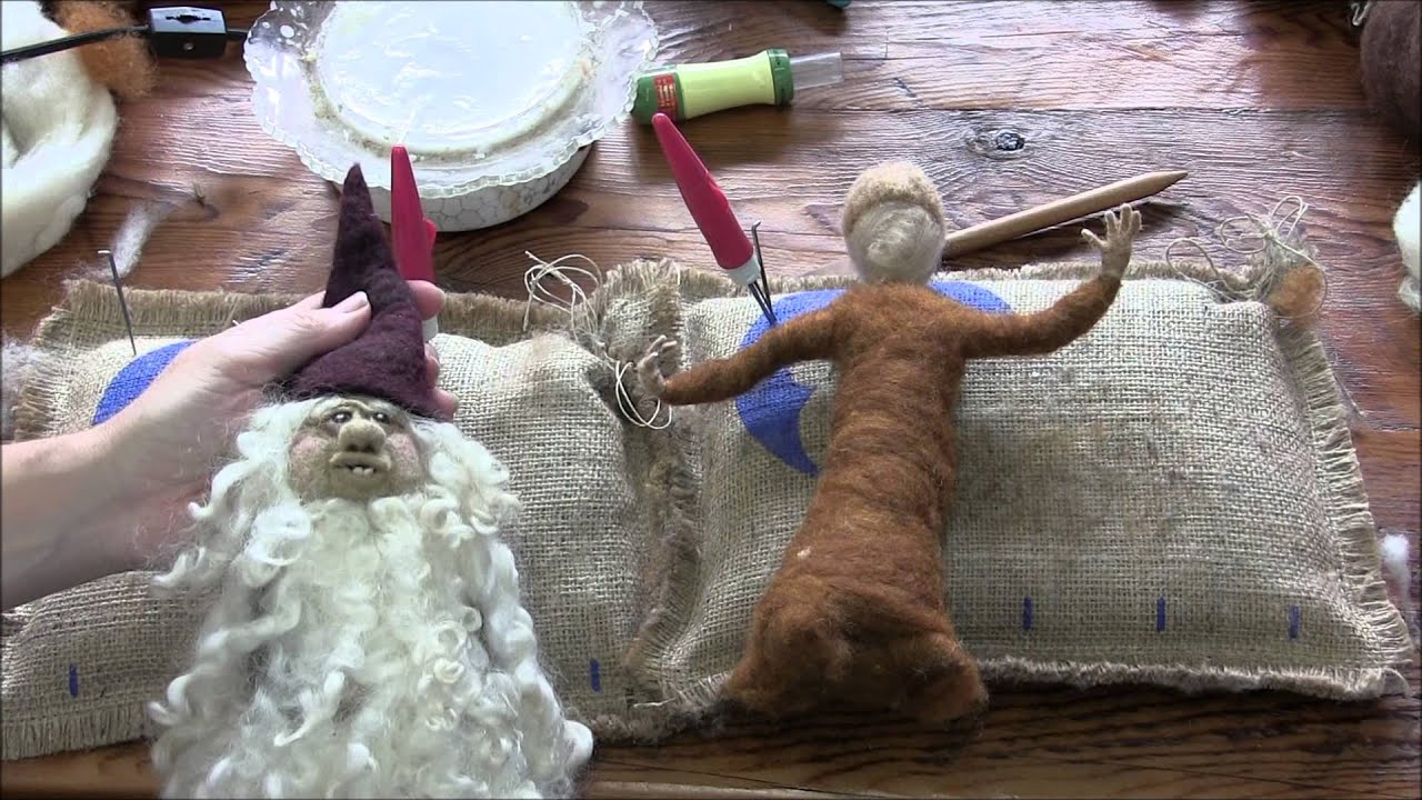 Needle Felting: How to Make a Forest Person Part 2