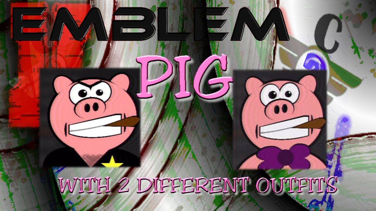 Black Ops 2 Emblem Tutorial - Pig !! (2 versions)