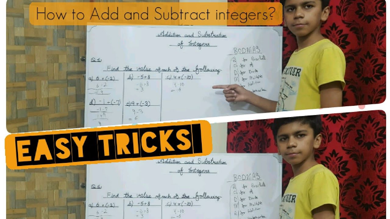 What is Addition and Substraction of integers? | Easy tricks | By Syed Ahmed