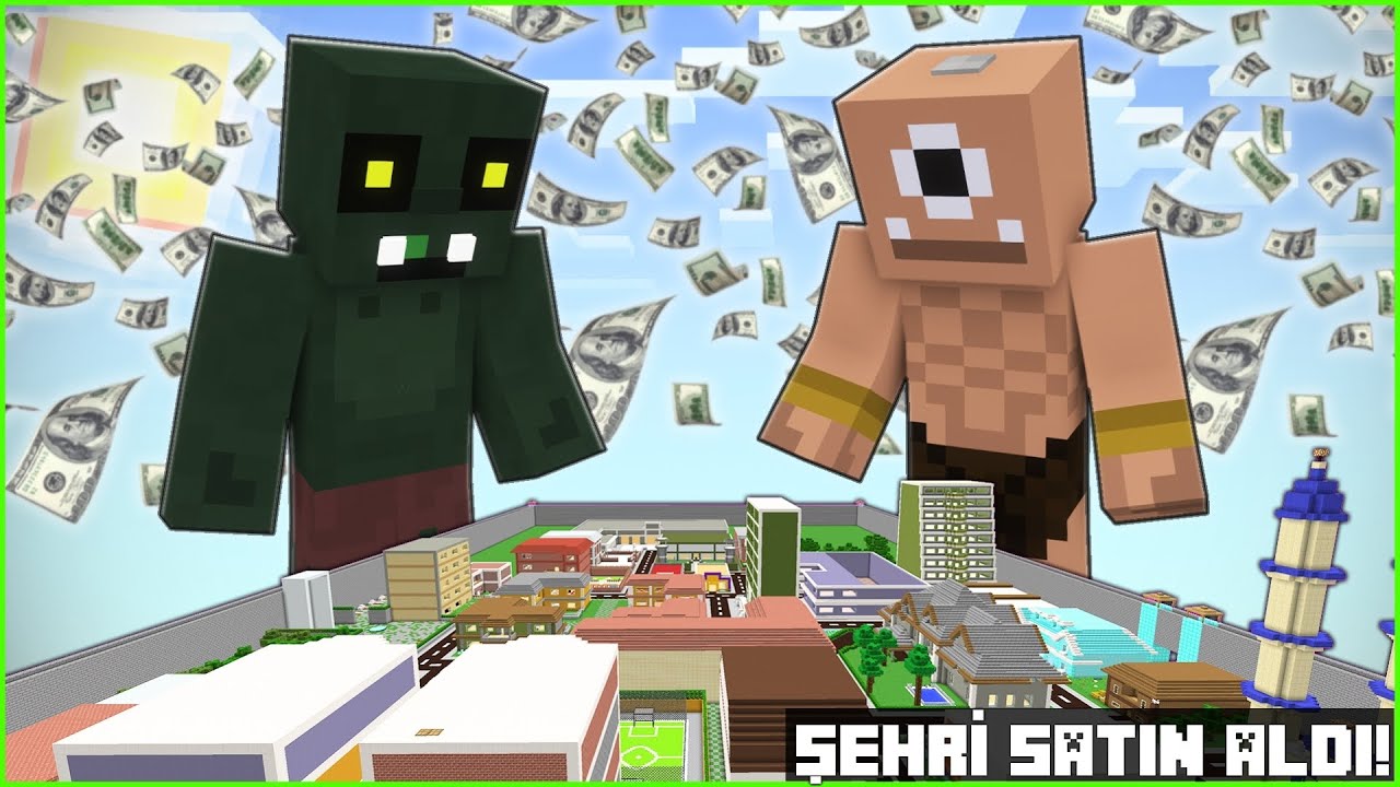 TEPEGÖZ VE HUYSUZ İNSAN OLDU, ŞEHRİ SATIN ALDI! 🤑 - Minecraft ZENGİN FAKİR HAYATI