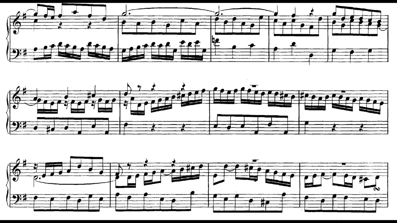 J. S. BACH - Prelude and Fughetta E-Minor BWV900 (Glenn Gould)