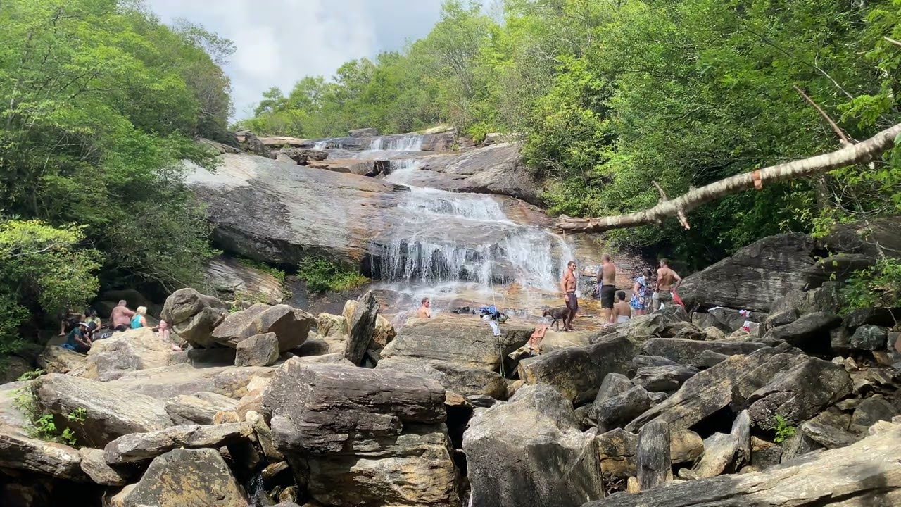 Second Falls on Graveyard Fields Loop Trail near Canton, NC