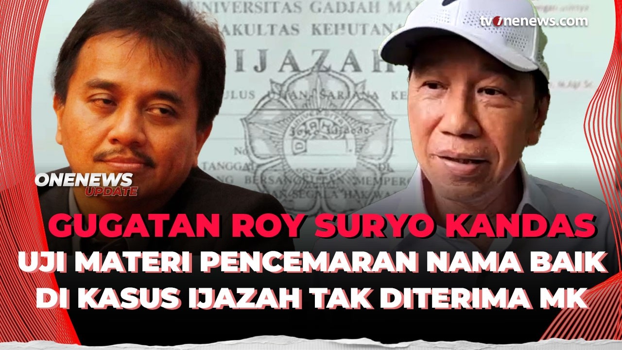 Gugatan Roy Suryo Cs soal Pasal KUHP dan UU ITE Ditolak MK, Kenapa? | OneNews Update