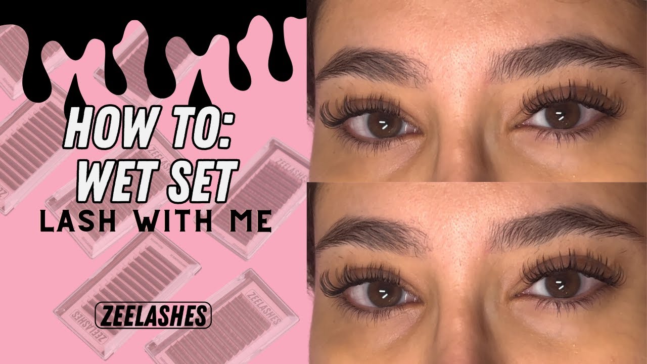 как: Wet Set (эффект мокрых ресниц), наращивание ресниц со мной, советы | Zee Lashes |@zeelasss