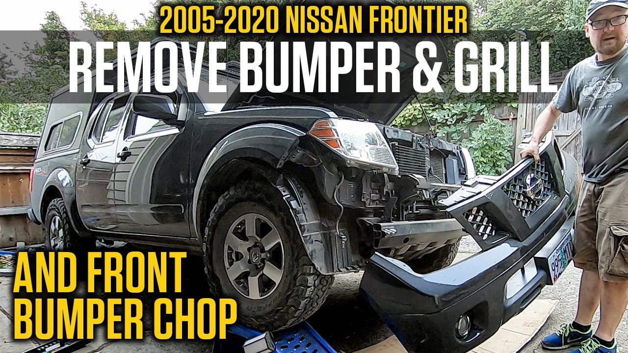 Снять передний бампер на Nissan Frontier 2-го поколения