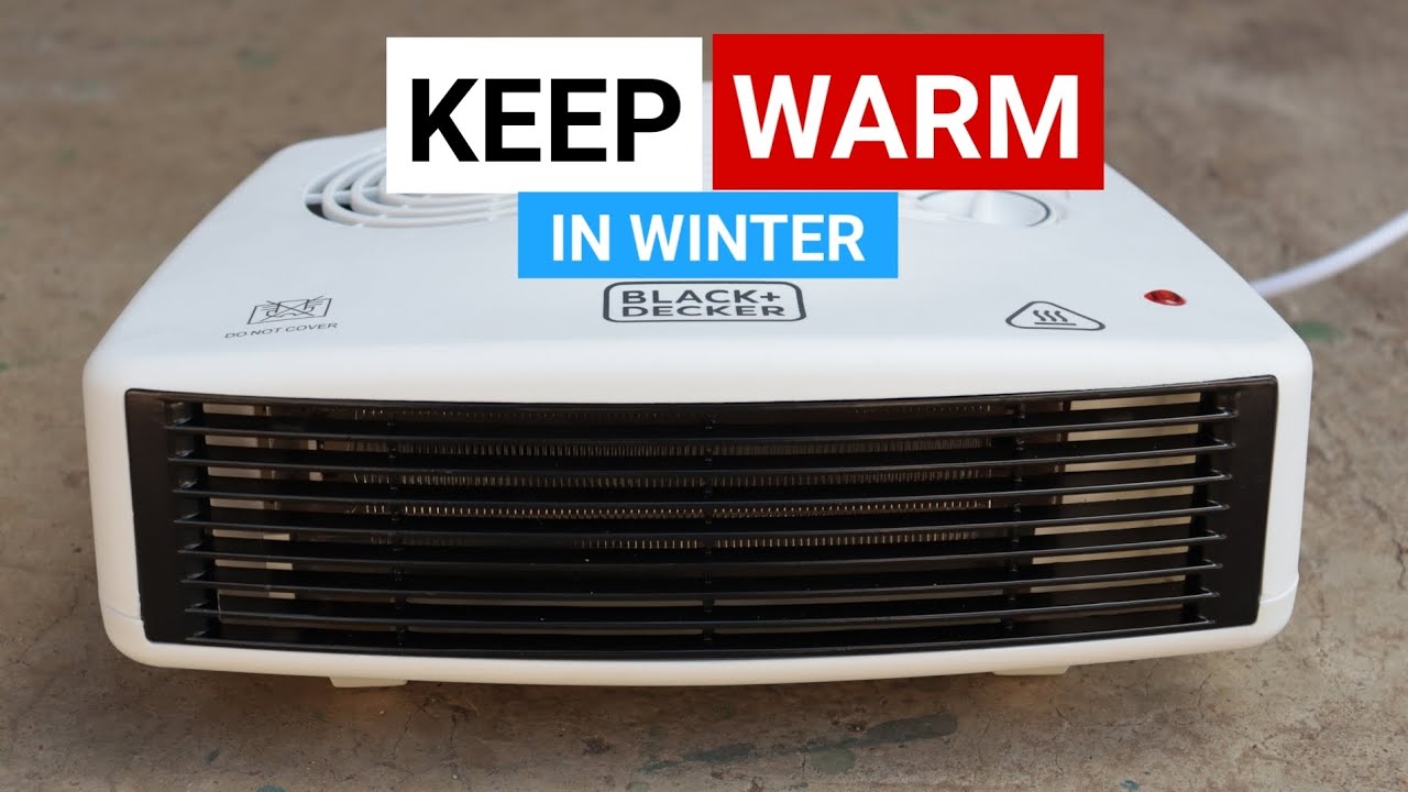 Black and Decker Horizontal Fan Heater Review #winter