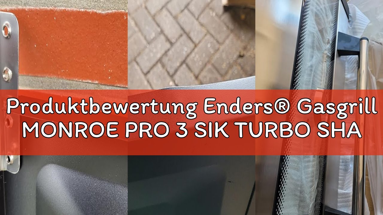Produktbewertung Enders&reg; Gasgrill MONROE PRO 3 SIK TURBO SHADOW, 3-Brenner, Infrarot-Backburner, Sei