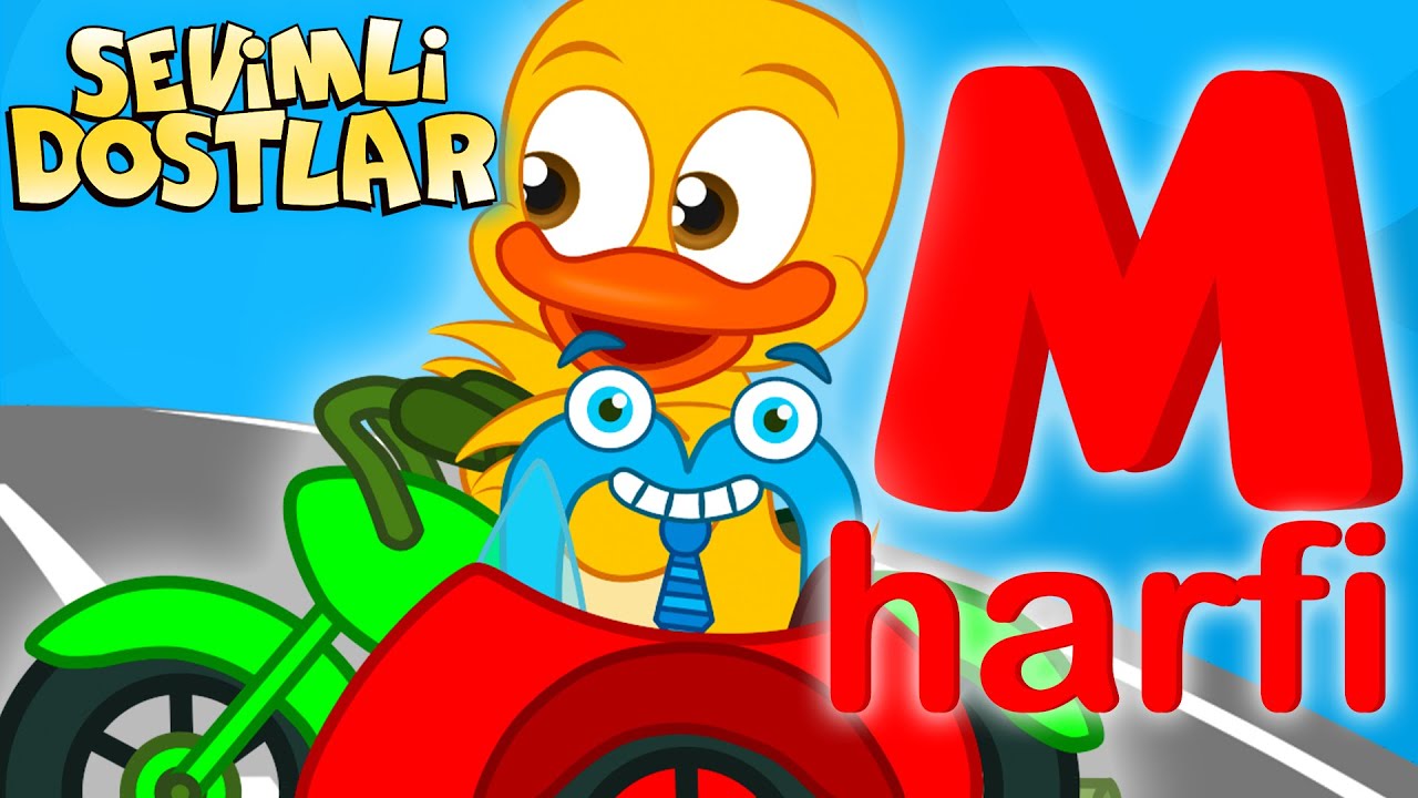 M Harfi 🛵🛵 | ABC Alfabe | Harfleri Öğreniyorum | Bebek ve Çocuk Şarkıları 2024 | Sevimli Dostlar