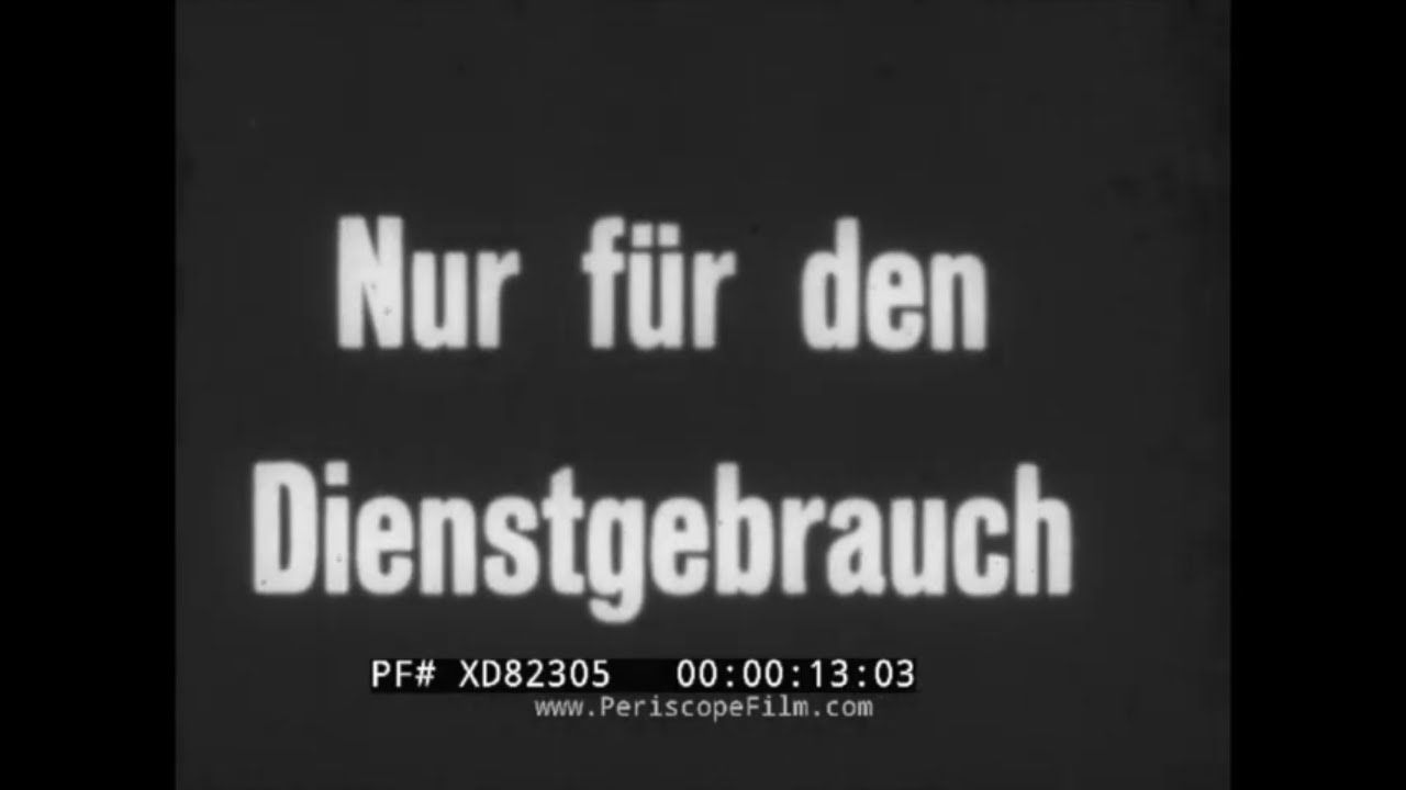 WWII GERMAN WEHRMACHT INFANTRY TRAINING FILMS    URBAN COMBAT & RIFLE TECHNIQUE XD82305