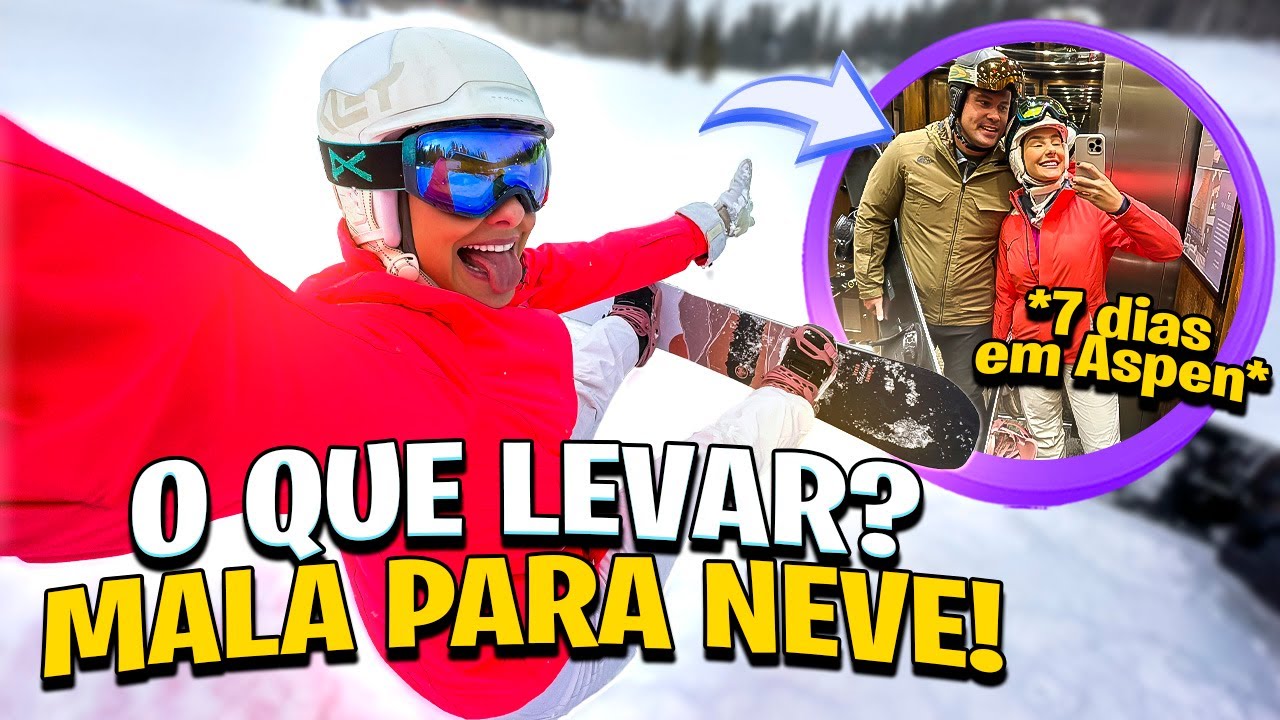 MALA PARA 7 DIAS NA NEVE: O que levar para viajar para neve? ⛄️❄️ | Amanda Lunelli