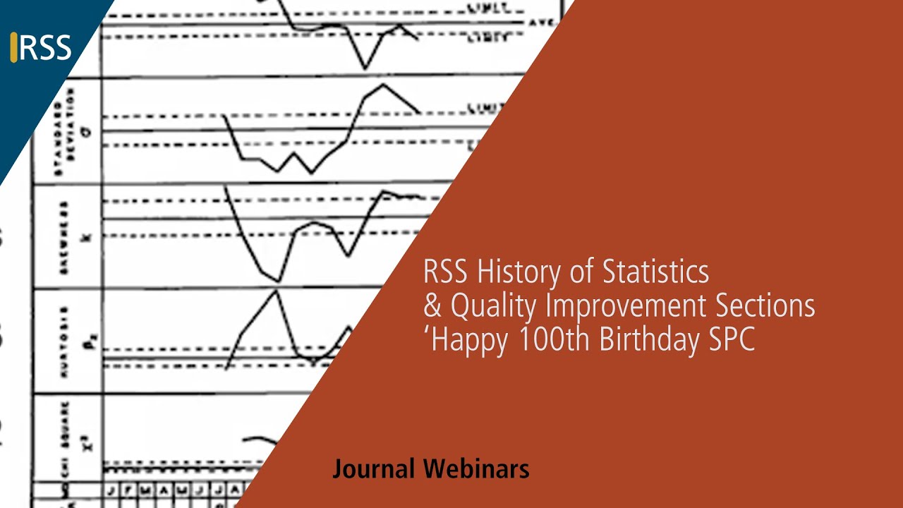 RSS History of Statistics & Quality Improvement Sections &lsquo;Happy 100th Birthday SPC&rsquo;