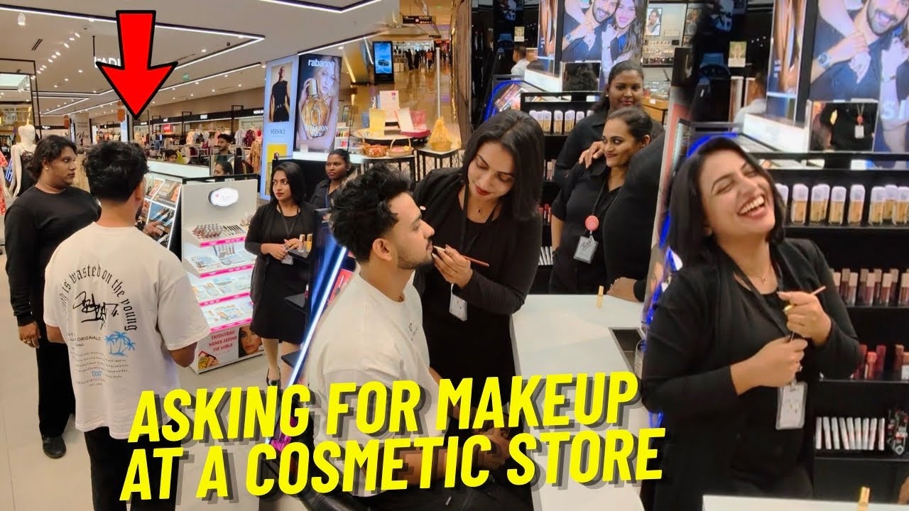 Asking for Makeup at a Cosmetic Store… Their Reaction 😂💄സാനം കൊള്ളാം🔥 #makeup #fayizzibrahim 