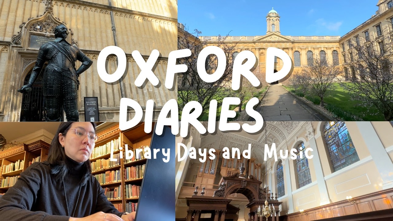 My week as an Oxford DPhil/Phd student vlog - Library days & Queens College organ recital, HT Week 7