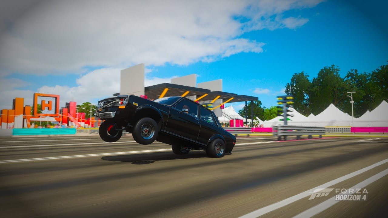 Forza Horizon 4 Datsun Drag Wheelie Build/Tune