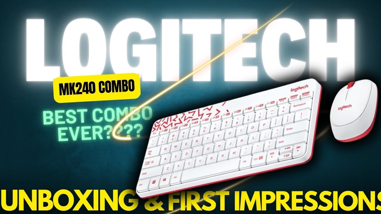 LOGITECH MK240 UNBOXING AND FIRST IMPRESSIONS!