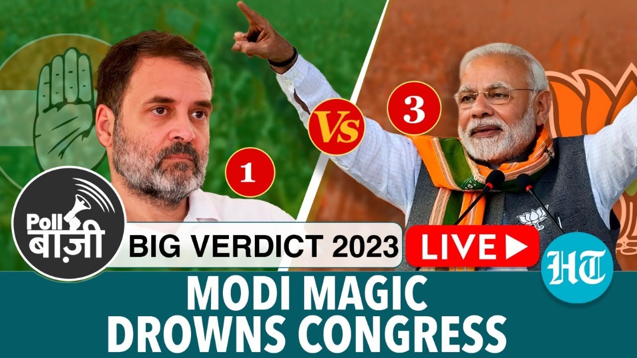 LIVE | Modi Magic Prevails In Rajasthan, MP & Chhattisgarh; Congress Languishes Ahead Of 2024