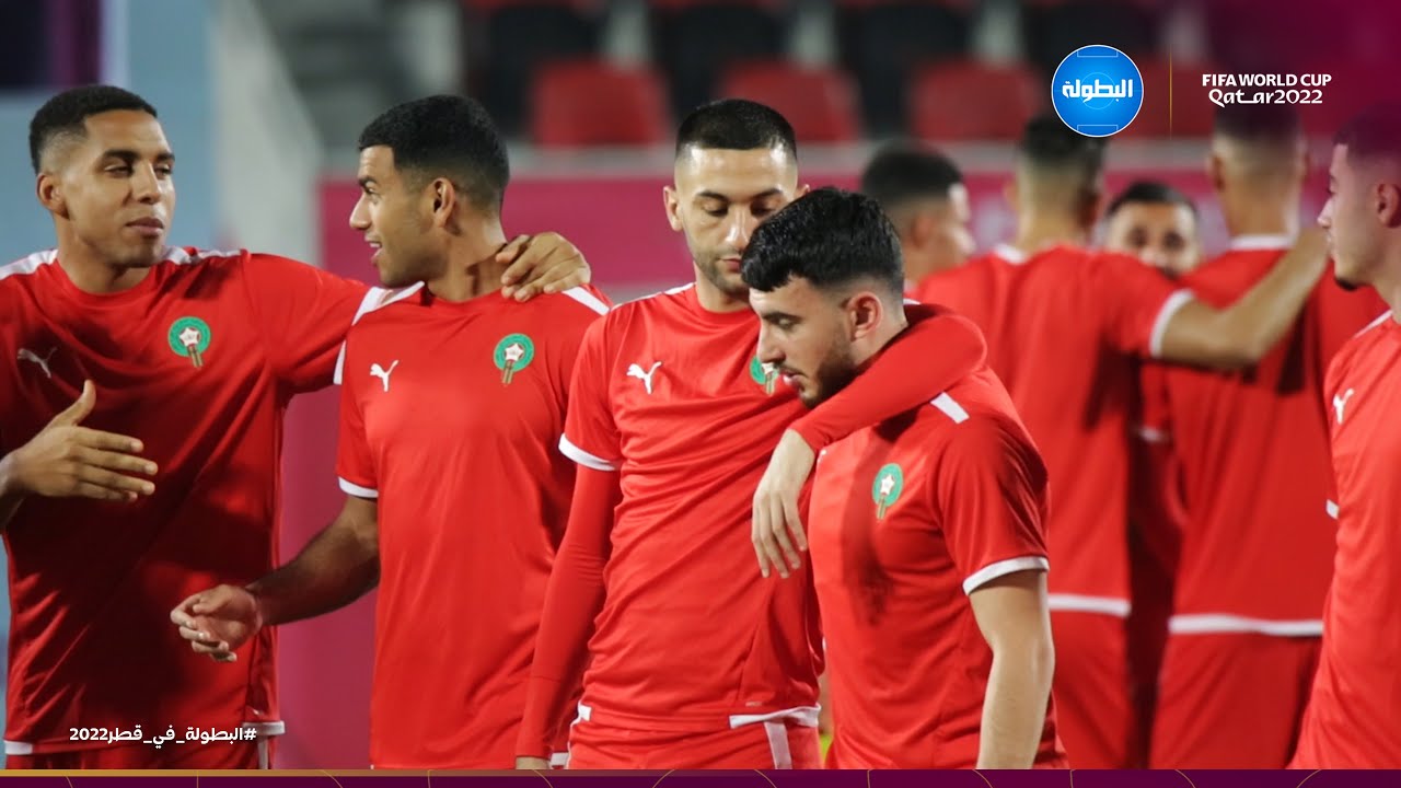 الحصة التدريبية الأخيرة للمنتخب المغربي في مونديال قطر