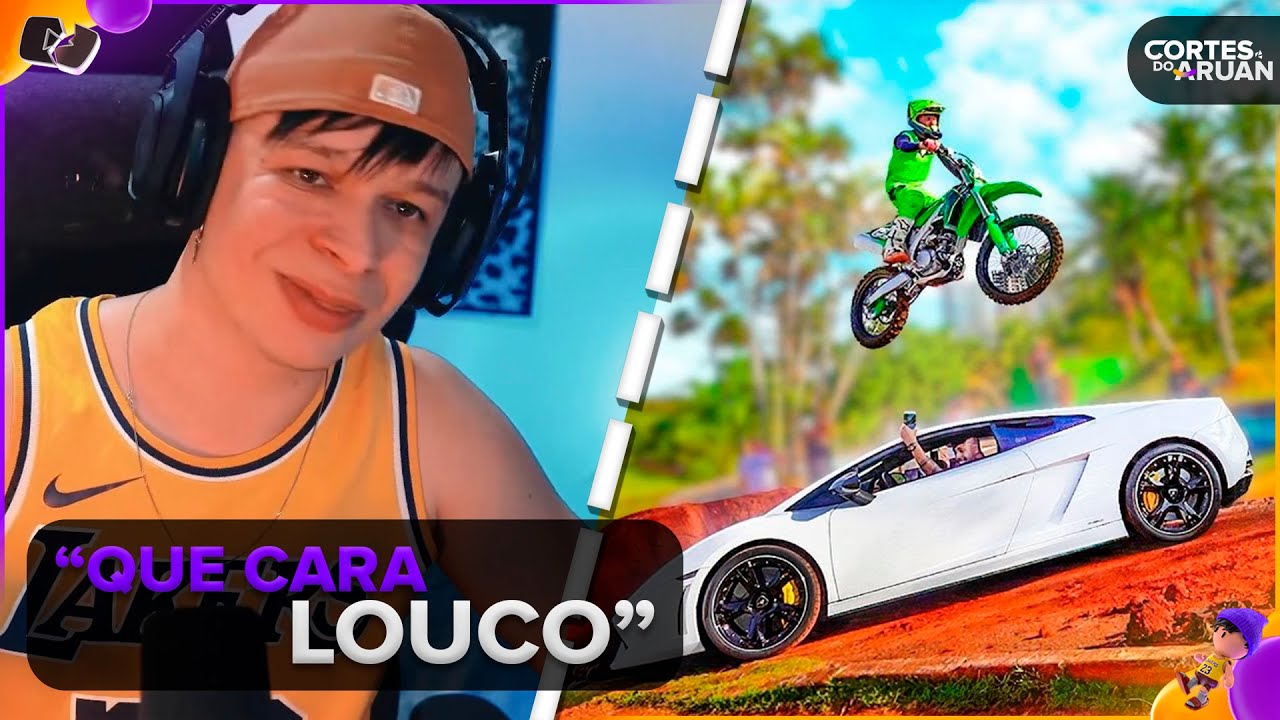 ARUAN REAGE: PULEI A LAMBORGHINI DE MOTO SEM O LÉO SABER *ele ficou louco (RENAN FIORINI)