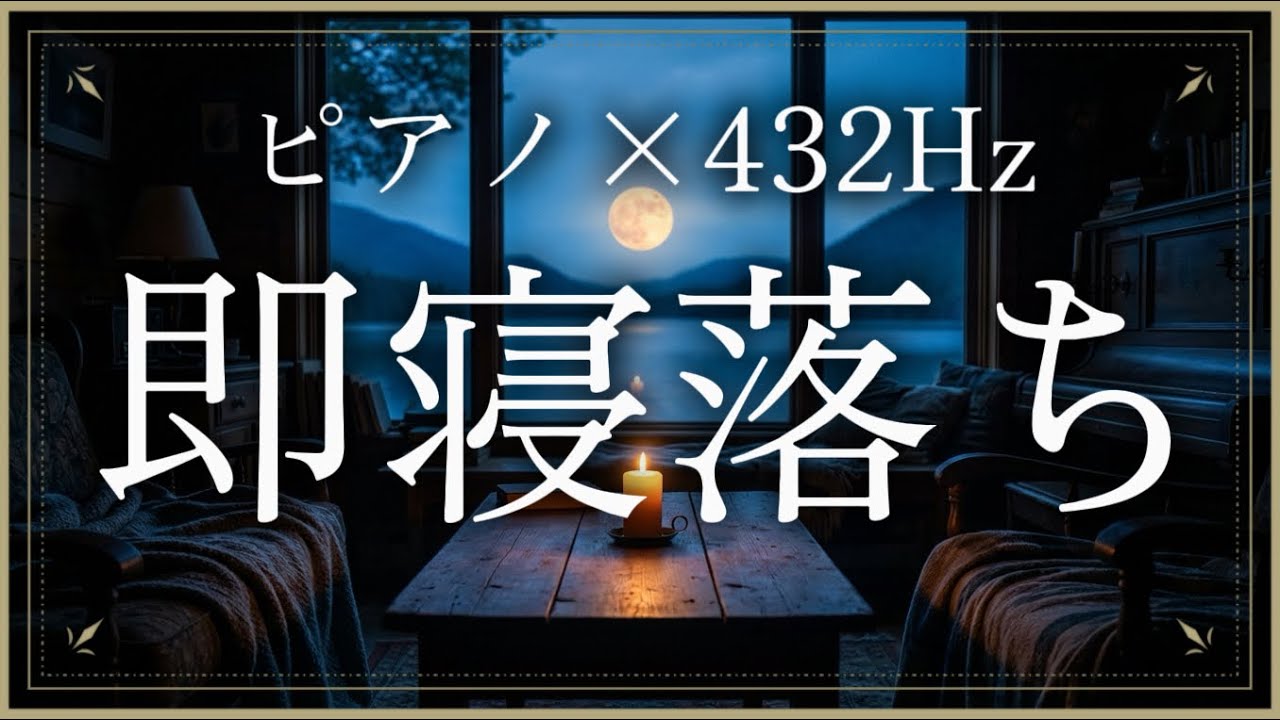 【入眠5分】眠れるピアノBGM - 疲労回復・自律神経を整える究極の睡眠音楽。脳の疲れをリセットするスローピアノ。