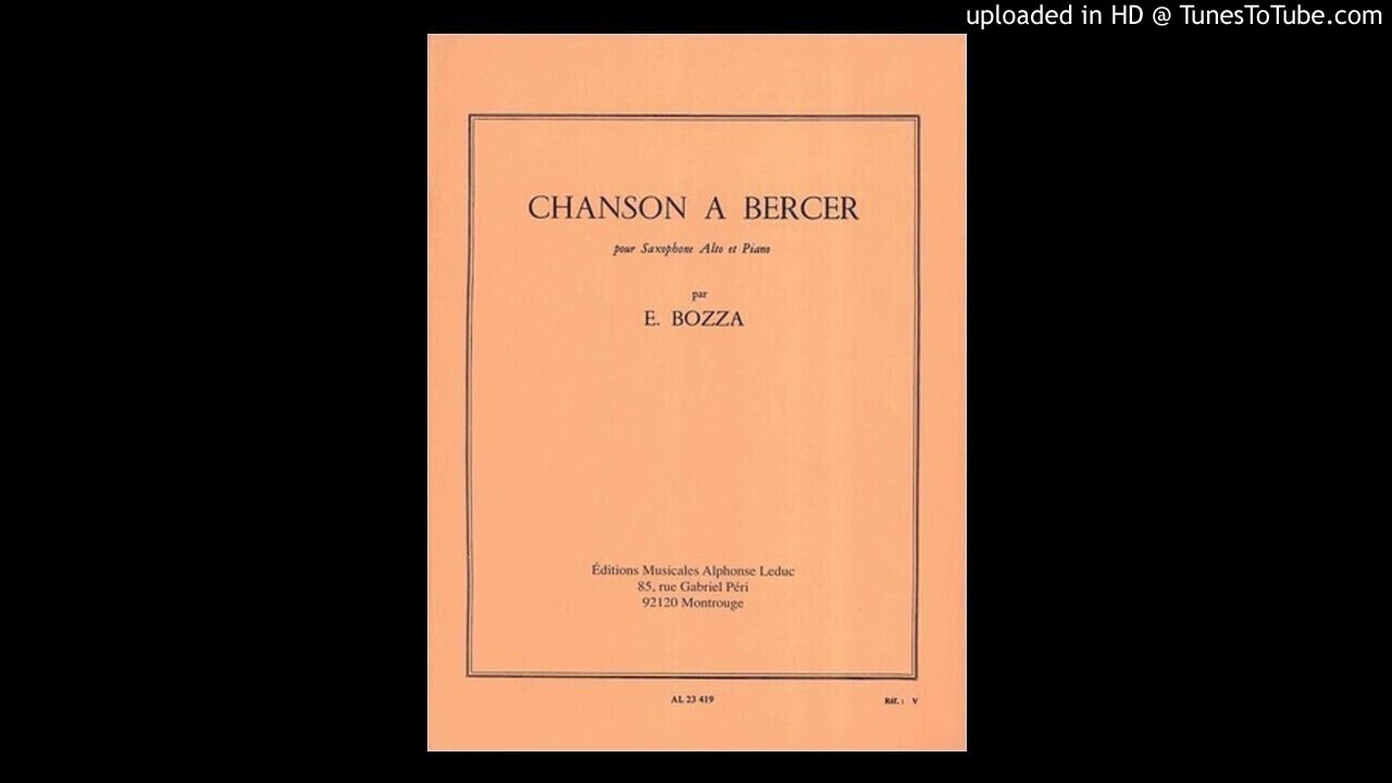 E.BOZZA SAXO CHANSON A BERCER MinusOne