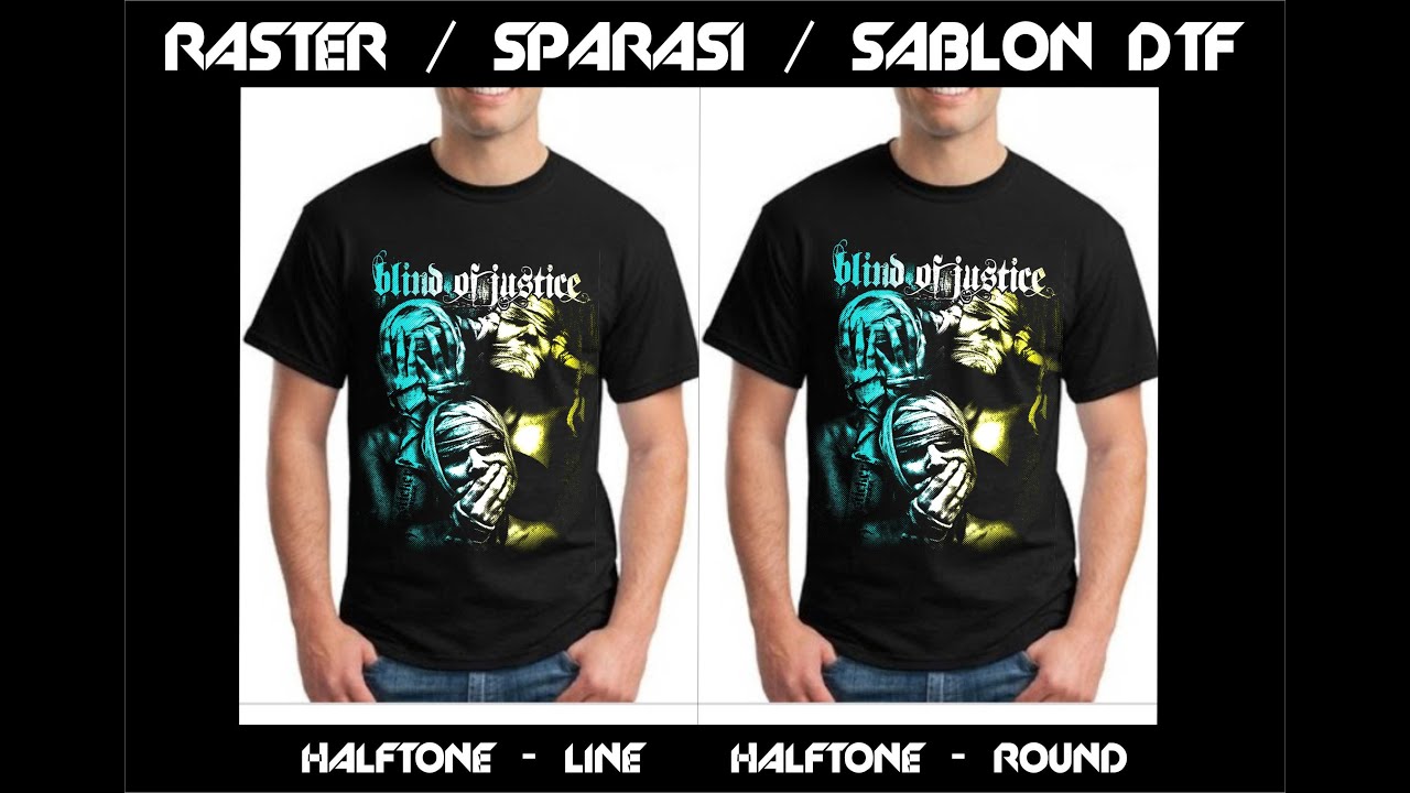 RASTER | SPARASI | SABLON DTF | CORELDRAW TUTORIAL