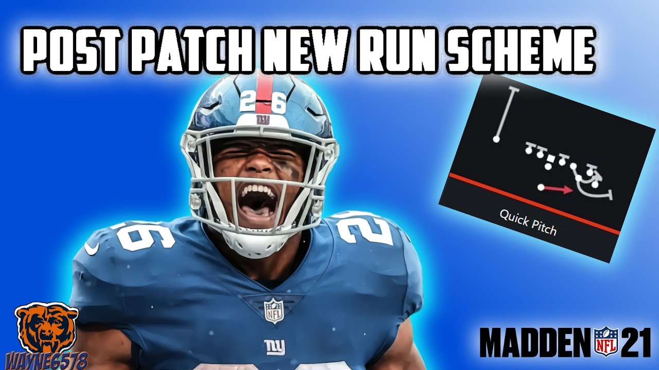 NEW MADDEN 21 POST PATCH RUN SCHEME - BEAT ANY DEFENSE WITH THESE RUN PLAYS - MADDEN 21 BEST RUNS!🔥